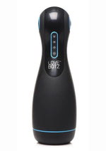 Lovebotz Auto Milker Extreme Rechargeable 16x Sucking Masturbator - Black/Blue