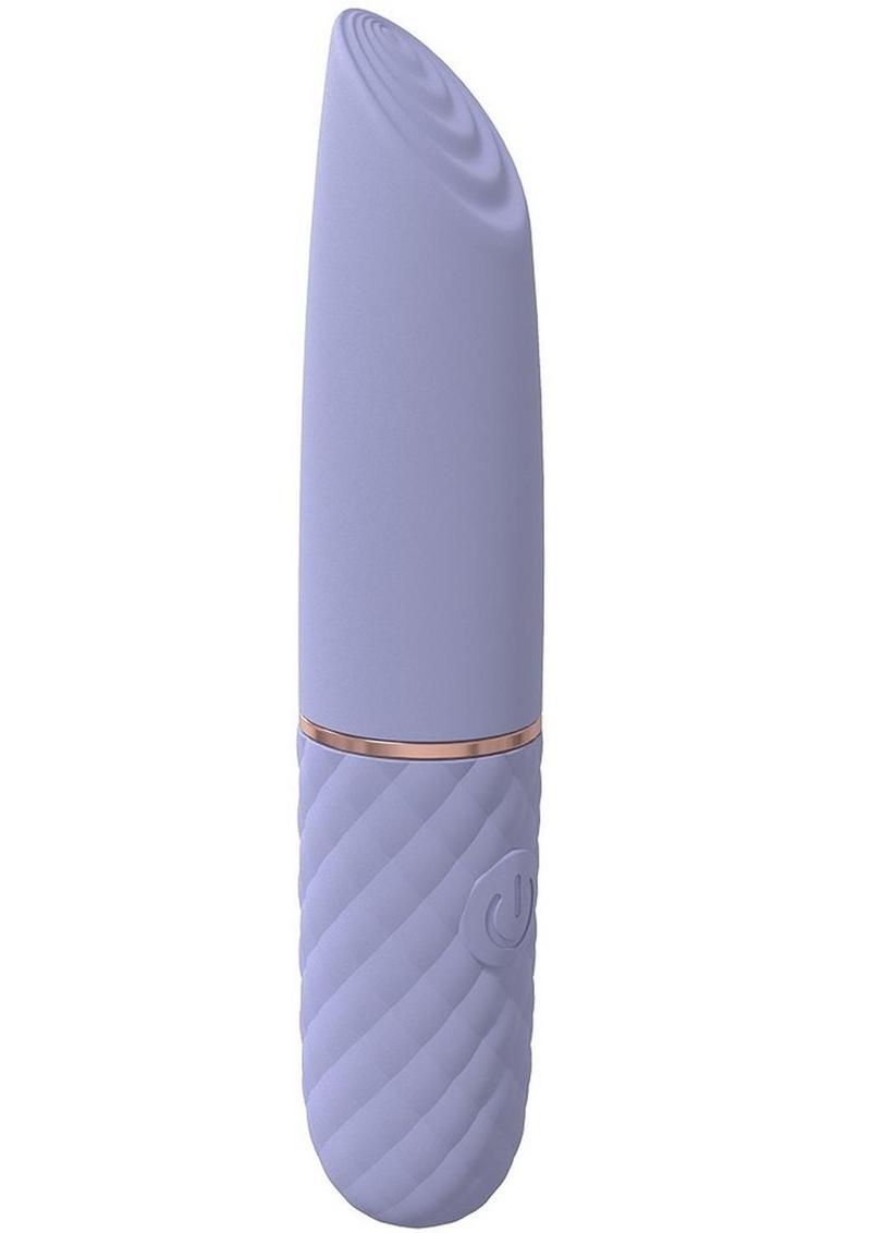 Loveline Beso Silicone Rechargeable 10 Speed Vibrating Mini Lipstick Vibe - Lavender