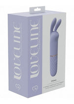 Loveline Dona Mini Rabbit Silicone Rechargeable Vibrator - Lavender/Purple