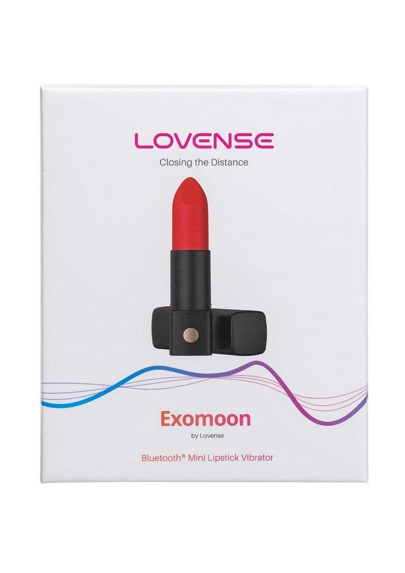 Lovense Exomoon Rechargeable Silicone Lipstick Bullet Vibrator