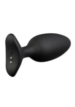 Lovense Hush 2 Rechargeable App Compatible Silicone Vibrating Anal Plug - Black - 1.5in