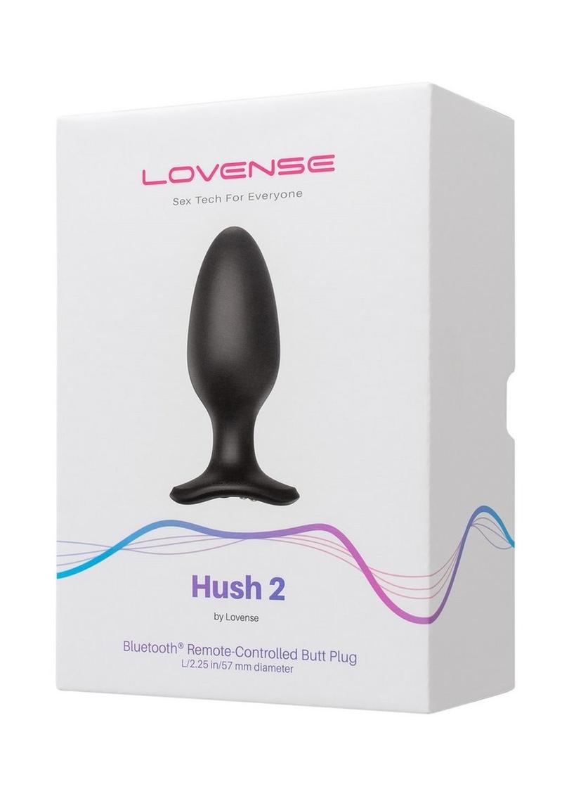 Lovense Hush 2 Rechargeable App Compatible Silicone Vibrating Anal Plug