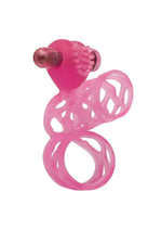 Lovers Cage Penis Enhancer and Cock Ring with Bullet - Pink