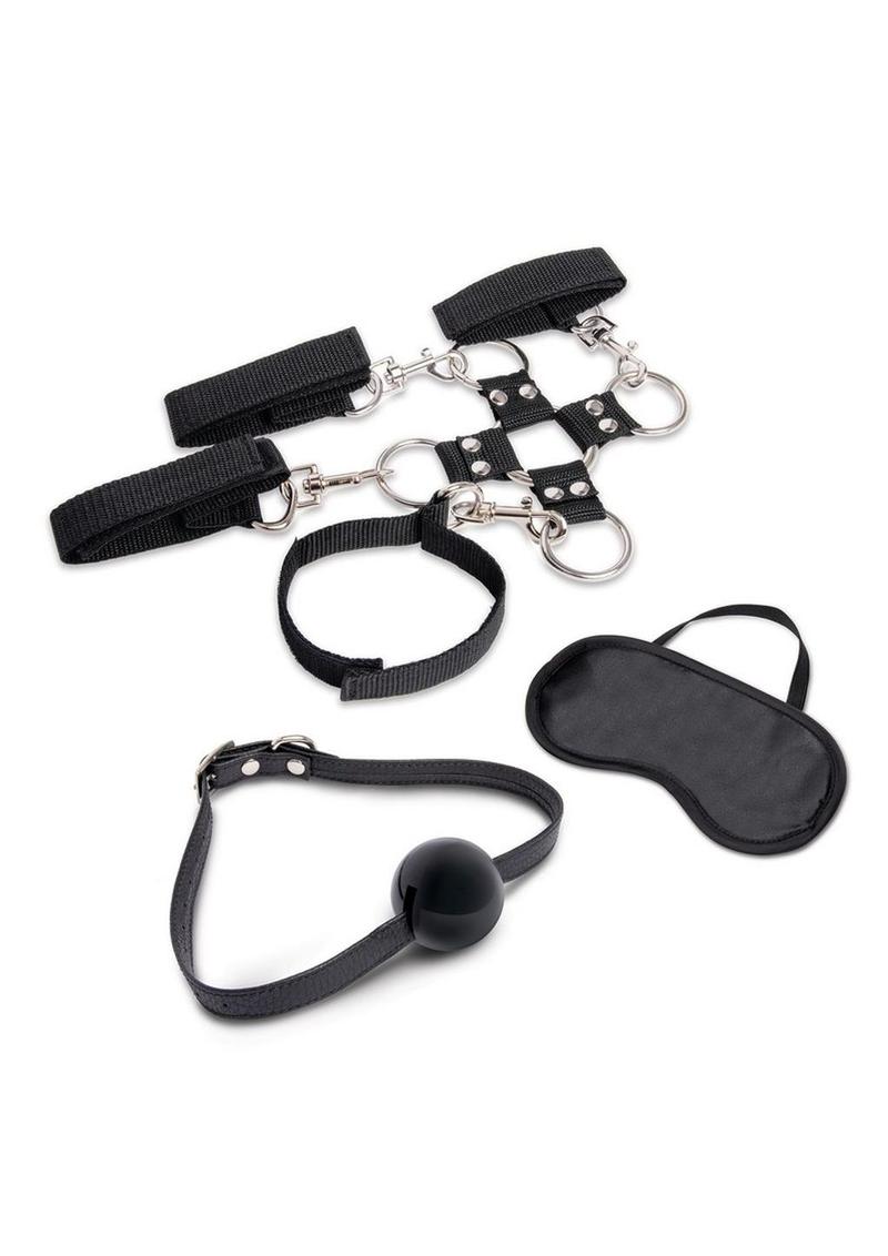 Lux Fetish Hogtie and Ball Gag Kit