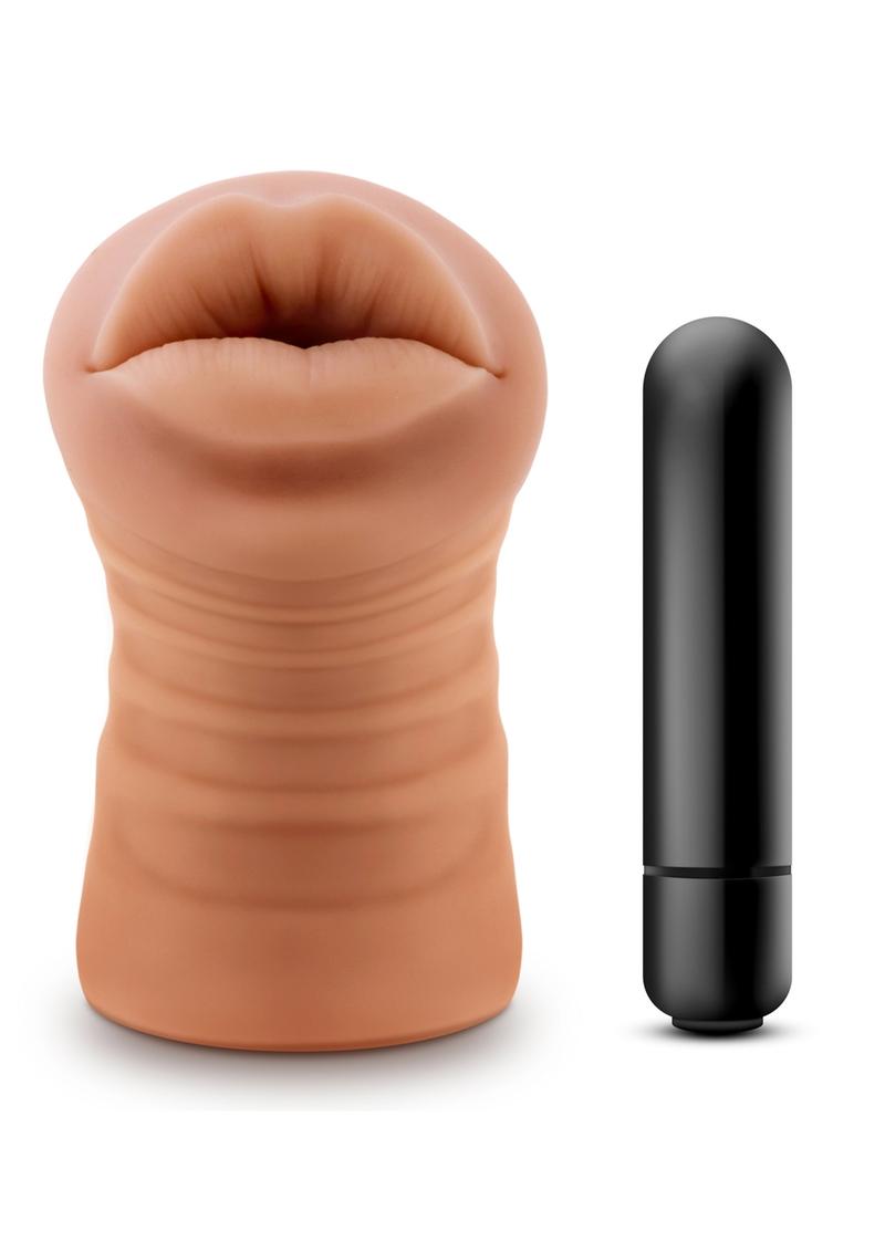 M For Men Isabella Vibrating Masturbator with Bullet - Mouth