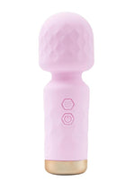 M'lady Rechargeable Silicone Mini Vibrating Wand - Pink