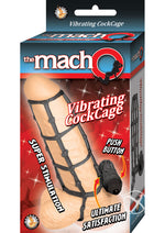 Macho Vibrating Cockcage Sleeve - Black