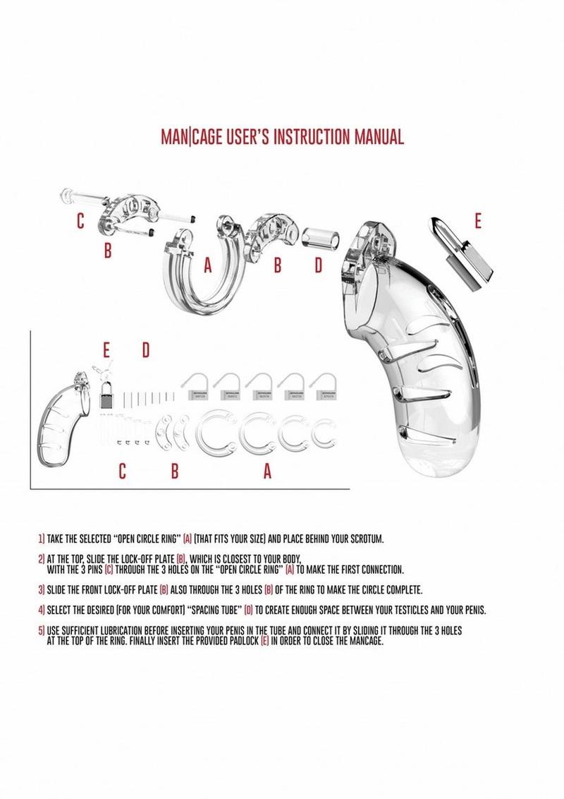 Man Cage Model 01 Male Chastity with Lock