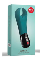 Manta Silicone Vibrating Sleeve - Deep Sea