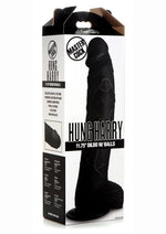 Master Cock Hung Harry Dildo with Balls - Black - 11.75in