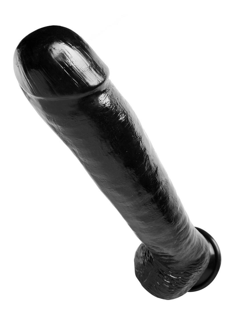 Master Cock The Black Destroyer Huge 17in Dildo - Black