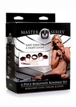 Master Series Bondage Set Cuffs, Collar, and Leash