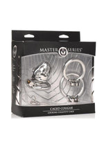 Master Series Caged Cougar Stainless Steel Locking Chastity Cage