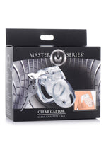 Master Series Clear Captor Chastity Cage with Keys