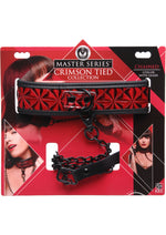 Master Series - Crimson Tied Chained Collar with Leash