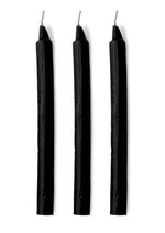 Master Series Dark Drippers Fetish Drip Candles - Black - Set Of 3