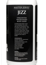 Master Series Jizz Unscented Water Based Lube - 34oz