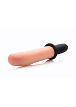 Master Series Onslaught XL Vibrating 9in Dildo Thruster - Vanilla - XLarge