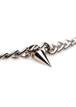 Master Series Punk Spiked Necklace - Silver