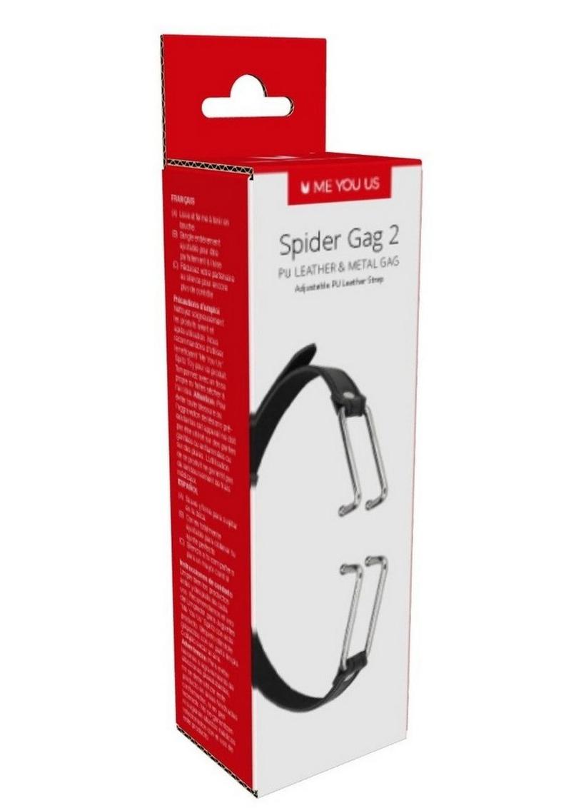 ME YOU US Spider Gag 2 Pu Leather and Metal Adjustable Strap Gag