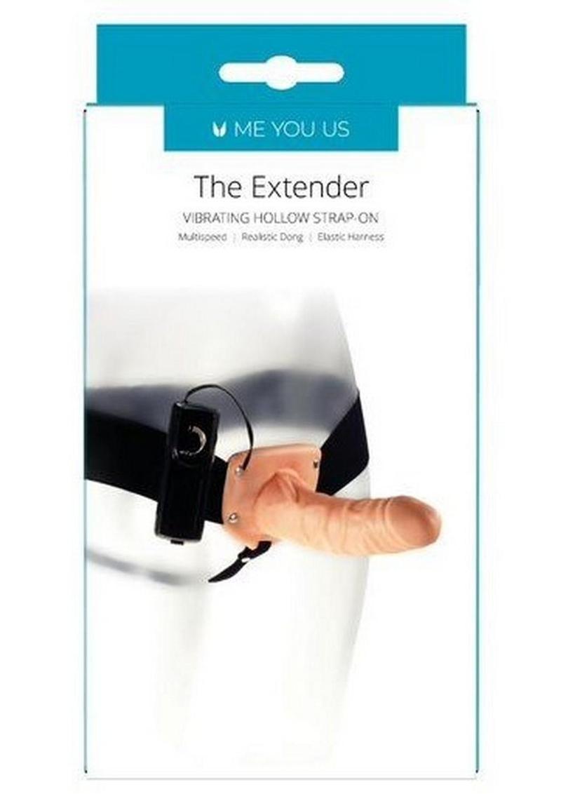 ME YOU US The Extender Hollow Vibrating Strap-On