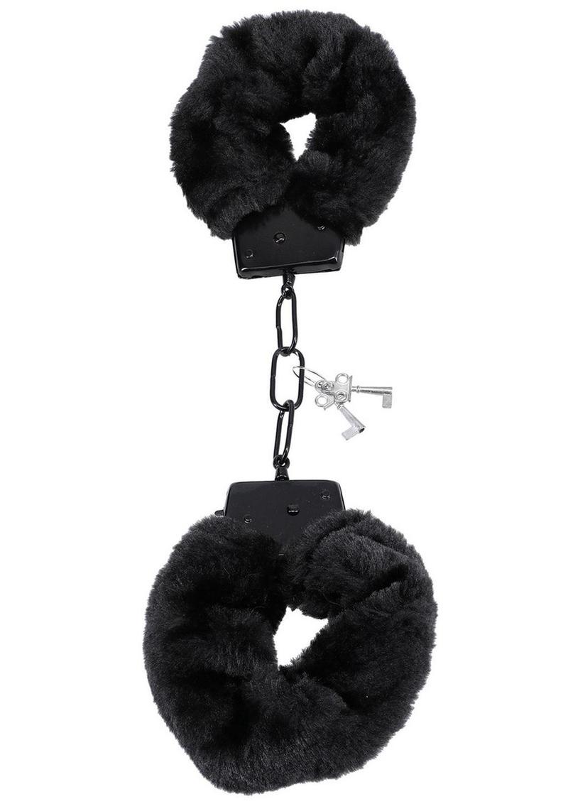 Merci Fluff Cuffs - Black