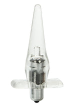 Mini Vibro Tease Vibrating Butt Plug - Clear