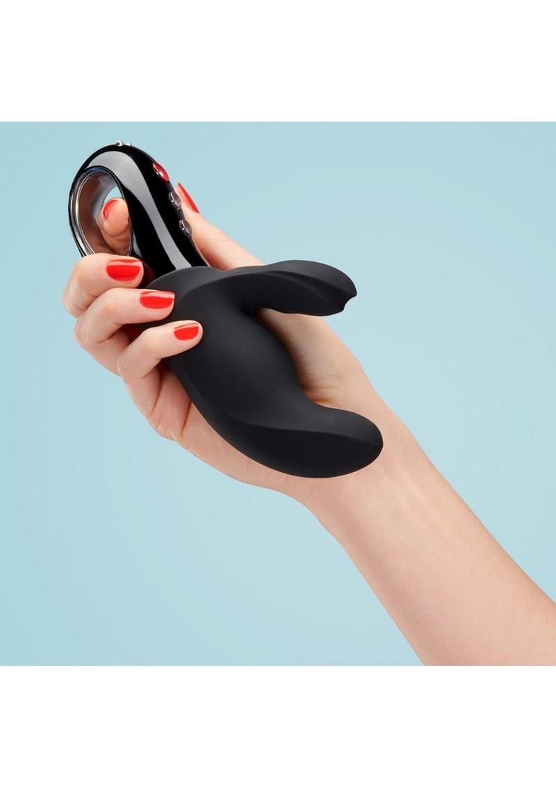 Miss Bi Silicone Vibrator with Clitoral Stimulator