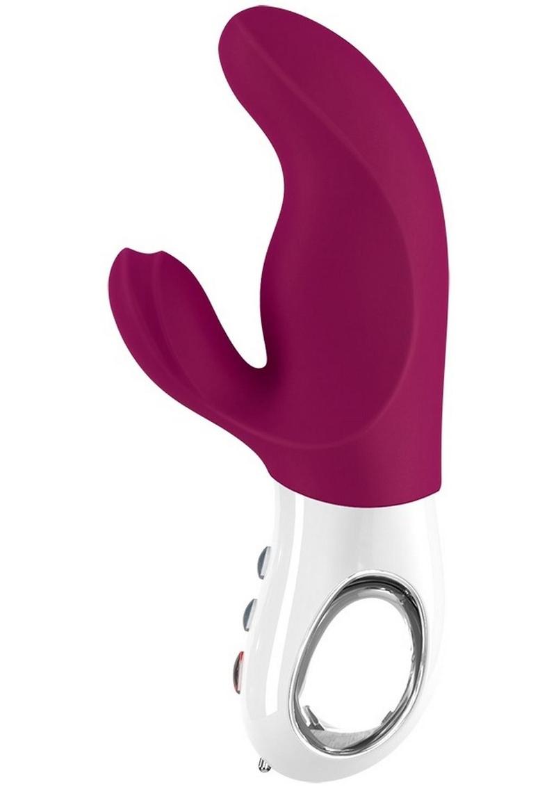 Miss Bi Silicone Vibrator with Clitoral Stimulator