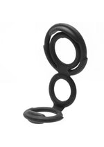 My Cockring Double Loop Silicone Cock Ring and Scrotum Cinch