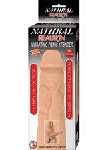 Natural Realskin Vibrating Penis Xtender - White