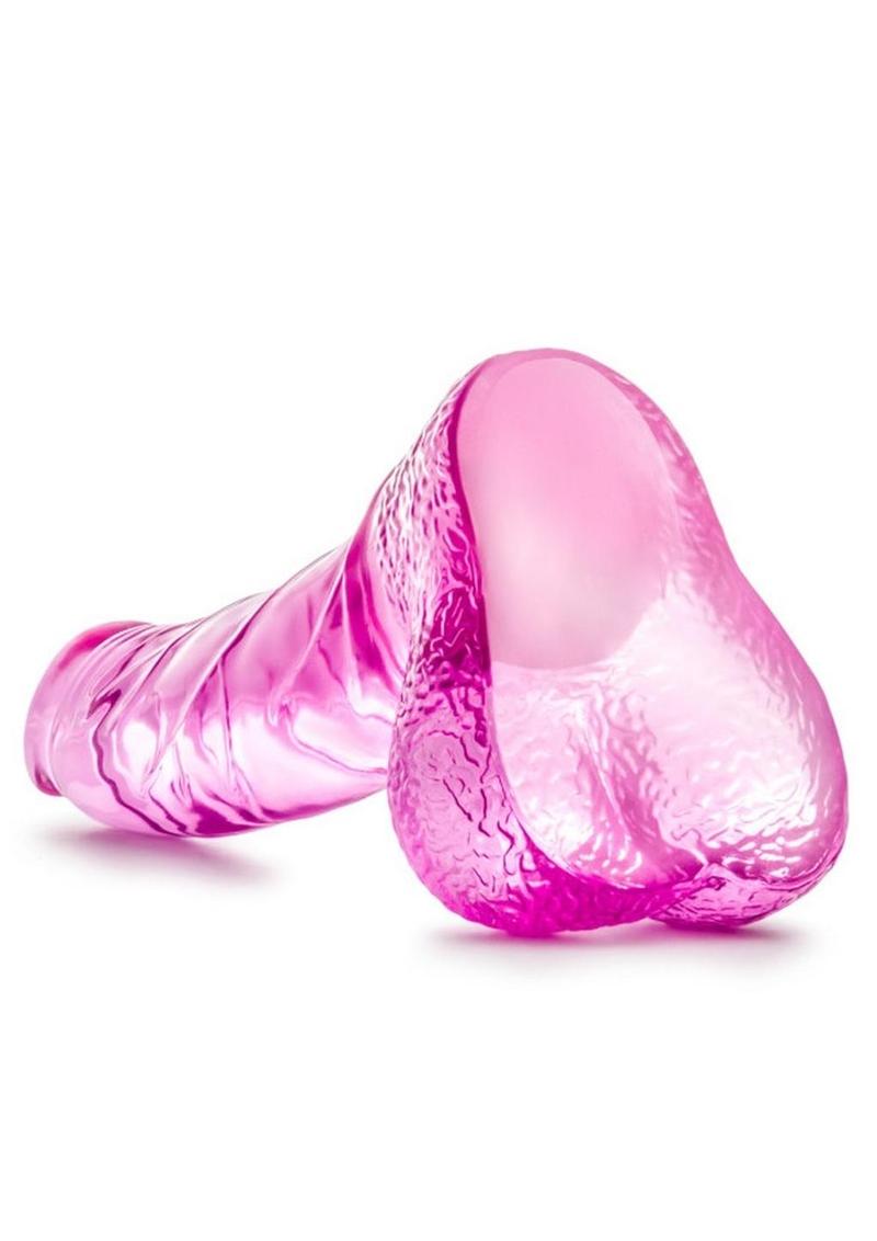 Naturally Yours Ding Dong Dildo with Balls - Pink - 5.5in