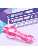 Naturally Yours Mr. Right Now Vibrating Dildo - Pink - 6.5in