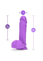 Neo Dual Density Dildo - Neon Purple/Purple - 8in