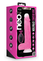 Neo Elite Roxy Silicone Gyrating Dildo with Remote Control - Pink - 8in