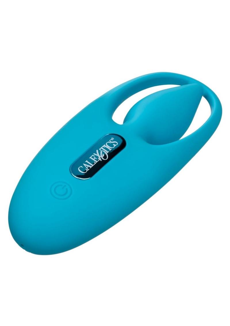 Neon Vibes The Orgasm Vibe Rechargeable Silicone Finger Vibrator - Blue