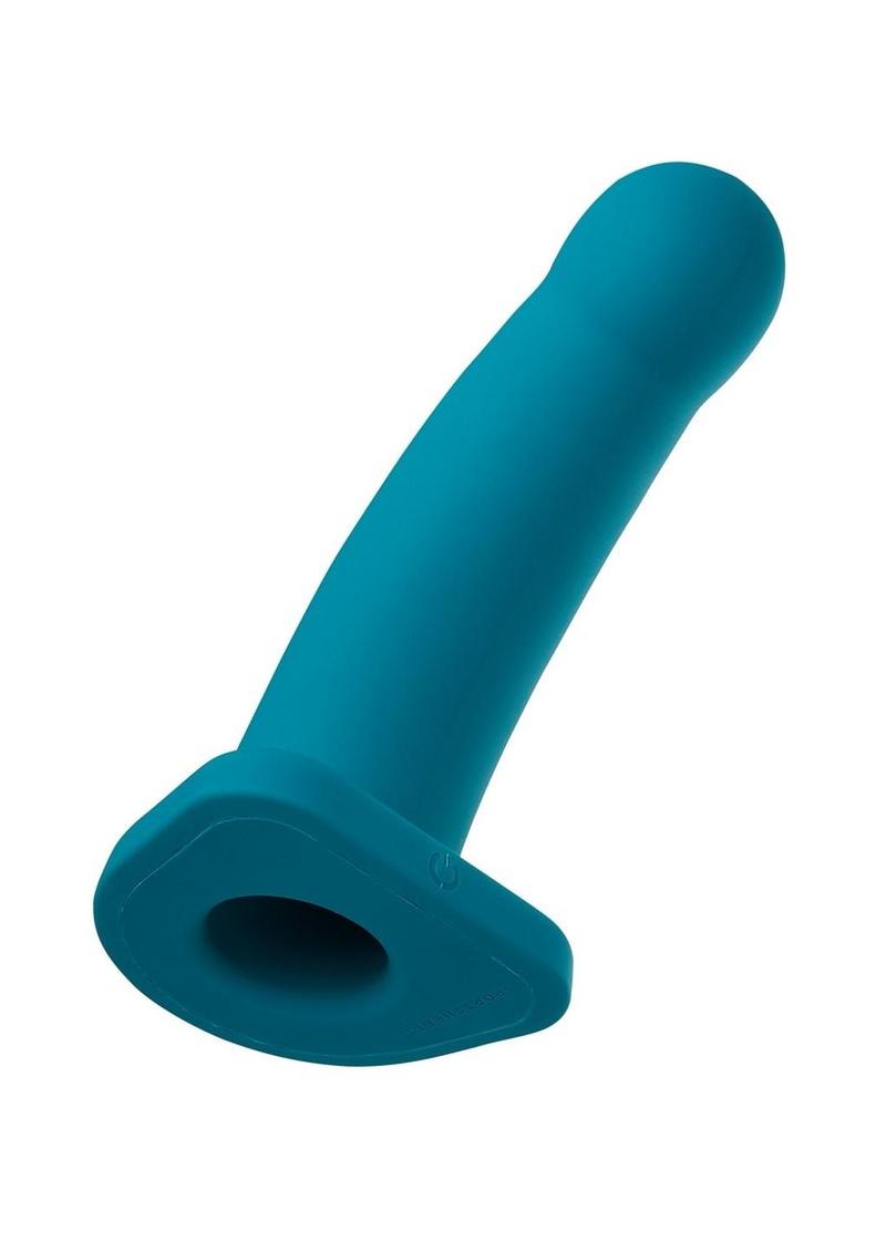 Nexus Collection By Sportsheets Lennox Silicone Hollow Vibrating Sheath Rechargeable Dildo - Green - 8in