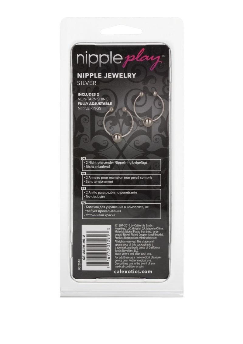 Nipple Play Non-Piercing Nipple Jewelry - Silver