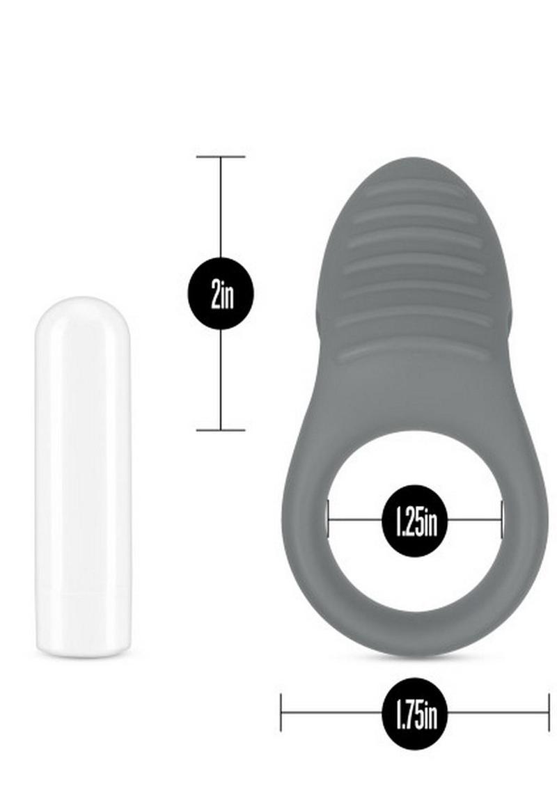 Noje C1 Rechargeable Silicone Cock Ring - Slate