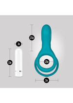 Noje C2 Rechargeable Silicone Cock Ring - Juniper