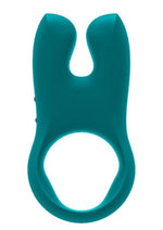 Nos Silicone Vibrating Couples Cock Ring - Deep Sea - Blue