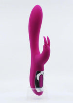 Nu Sensuelle Giselle Rechargeable Silicone G-Spot and Rabbit Vibrator - Magenta/Pink