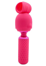 Nu Sensuelle Harlow Nubii Rechargeable Silicone Mini Heating Wand with Attachment - Pink