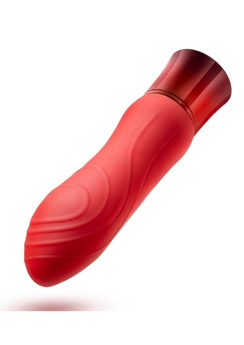 Oh My Gem Desire Rechargeable Silicone G-Spot Vibrator - Ruby - Red