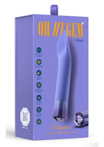 Oh My Gem Enrapture Rechargeable Silicone G-Spot Vibrator - Tanzanite - Blue