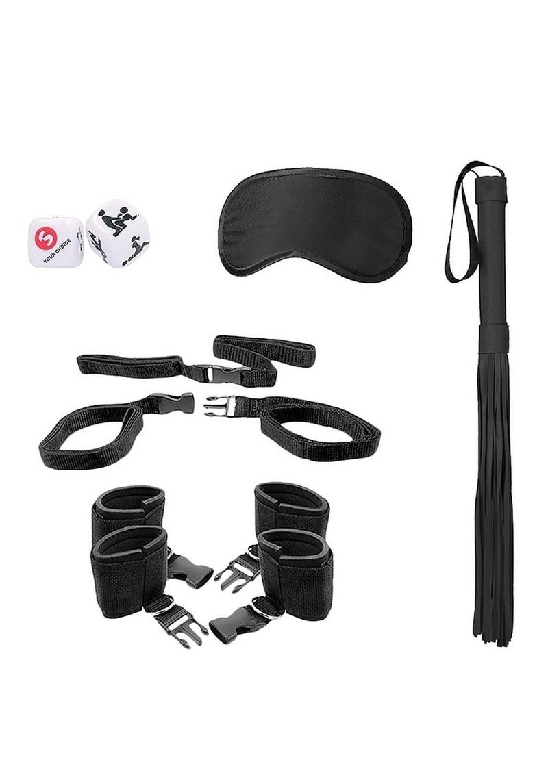 Ouch! Bed Post Bindings Restraining Kit - Black