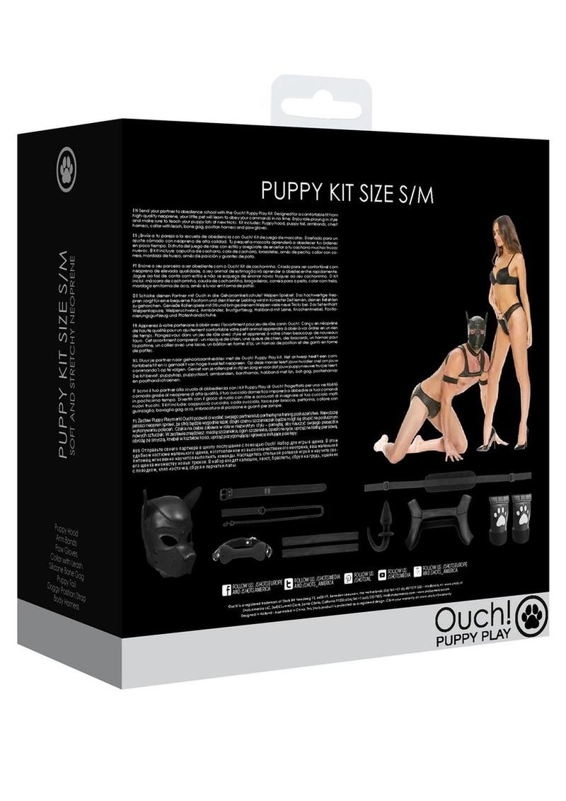 Ouch! Neoprene Puppy Kit - Black - Medium/Small