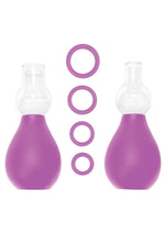 Ouch! Nipple Erector Pump - Purple - Set