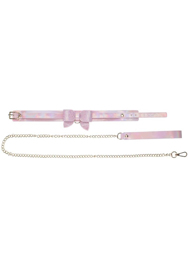 Ouch! Paris Collection Collar with Leash - Pink