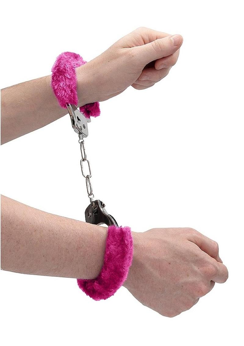 Ouch! Pleasure Handcuffs Furry - Pink